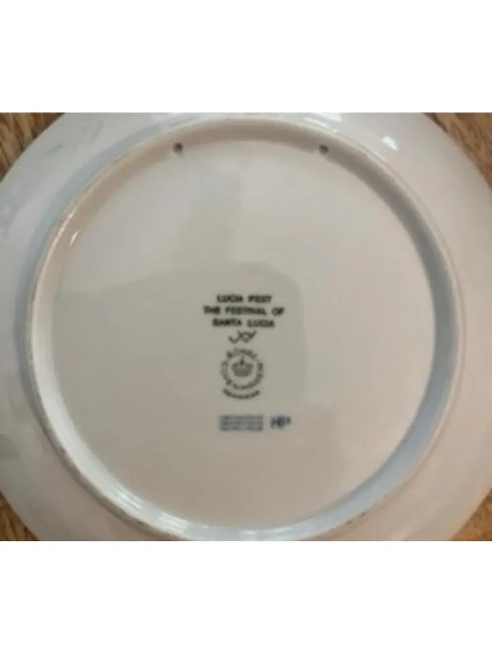 Royal Copenhagen Lucia Plate 1994 Festival of Santa Lucia Collector's Plate